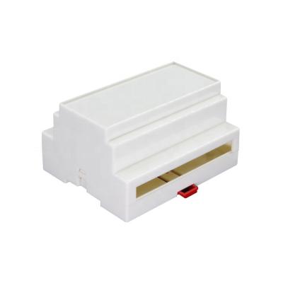 China Din Rail Type ABS Plastic Box Industrial Din Rail Enclosure Electronic Equipment Box for sale