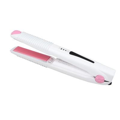 China Factory Price Portable Cordless Rechargeable Car Mini Wireless Hair Straightener for sale