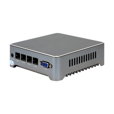 China J1900 Firewall 4 Fanless LAN PC VPN Hardware MINI Firewall ZSMNJ19-4LAN for sale