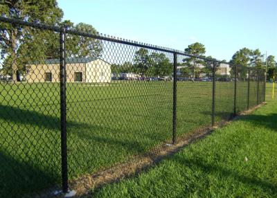 China 4mm Black PVC Diamond Wire Fence 5ft 6ft Tall Te koop