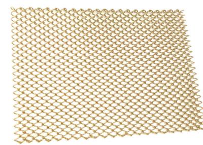 China Rede de arame decorativa de bronze de Mesh Room Divider 2mm do metal da cor à venda