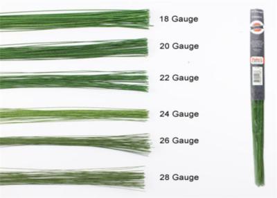 China Green color 26gauge 30cm Length Paper Covered Craft Wire for decoration for sale