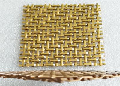 China 2.5m Width Brass woven Decorative Wire Mesh for Home Deco Furniture for sale