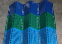 China Green Perforated Corrugated Steel Wind And Dust Barrier Panels for sale