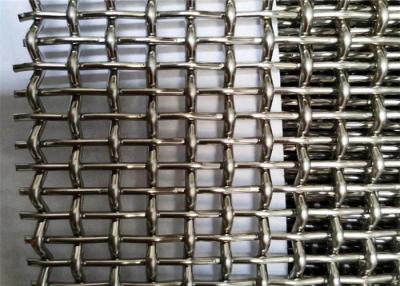 China 14mm Standard Hole Size Crimped Woven Wire Mesh Wear Resistant for sale