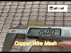 rf shielding 99.99% pure red  emf copper mesh fine copper mesh roll non rusting