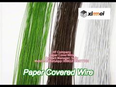 easy fold use paper covered wire / paper wrapped floral wire for decoration