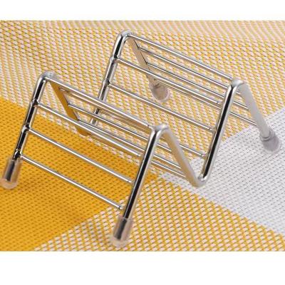 China Wholesale Hot Sale Taco Holder Sustainable Taco Holder Stand Up Stainless Steel Taco Tray for sale