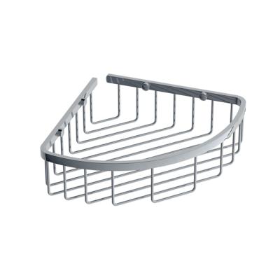 China 2021 Modern New Style Silver Concer Stainless Steel Bathroom Shelf For Hotel for sale