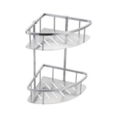 China Modern Hot Sale Industrial Shelf Bathroom, 2-Tier Metal Bathroom Shelf for Towels for sale