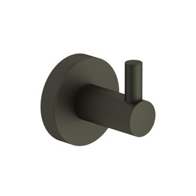 China Factory Price Modern Matt Black Stainless Steel Robe Hooks For Bathroom Hotel for sale