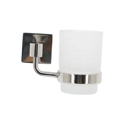 China Sale Modern Stylish Style Stainless Steel Bathroom Wall Mounted Tumbler Holder Set for sale