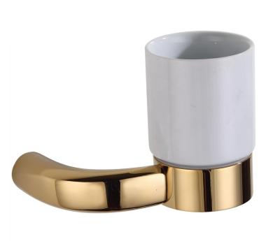 China Factory Price Modern Hotel Home Bathroom Brass Rose Gold Toilet Tumbler Holder for sale