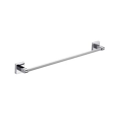 China Modern Wholesale SUS304 Stainless Steel Hardware Chrome Polished Finish Single Towel Rack For Bathroom for sale