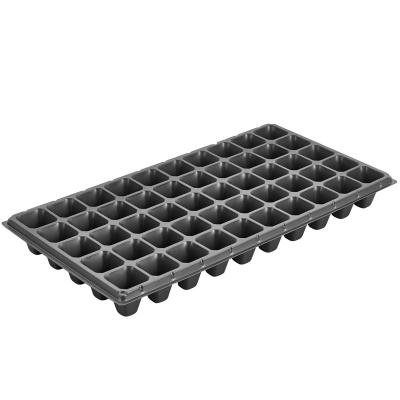 China Planting Seed 50 PS Cell Recycled Plastic Seed Starting Plant Tray Nursery Growing Trays for sale