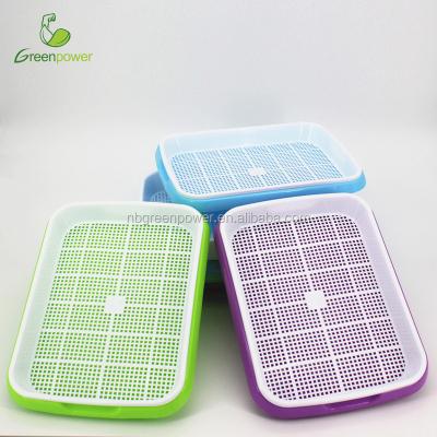 China Odorless And Durable To Use Tray Seed Nursery Pot Durable Hydroponics Basket Bean Sprouts Plate Sowing Case Flower Plant Germination Grow Box for sale