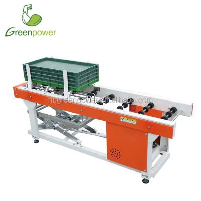 China Automatic Rice Tray Stacking Machine Rice Seed Tray Stacking Machine for sale