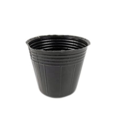 China Soft And Flexible Black High Quality Plastic Nursery Pot Soft Flower Pot for sale