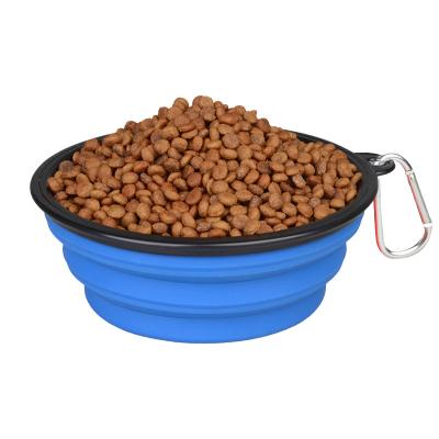 China High Quality Automatic Dog Silicone Feeder Rolls Cheap Snack Dish Folding Dog Dish Portable Pet Accessories Silicone Dog Drinking Bowl for sale