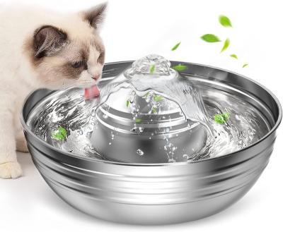 China New Pet Products 2022 Pet Product Driver Pet Water Fountain Cat Dog Fountain Innovative Automatic Cat Fountain Stainless Steel for sale