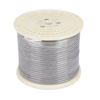 China MANUFACTURING Hot Dipped Galvanized Steel Wire Rope Bright Steel Wire Zinc Coated Steel Wire Rope for sale