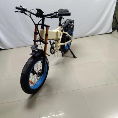 China Long Fork 1000w 48v17.5ah Fat Fork 1000w 48v17.5ah Aluminum Alloy Electric Bi Folding Fat Tire Electric Bike Folding Fat Tire Electric Bike for sale