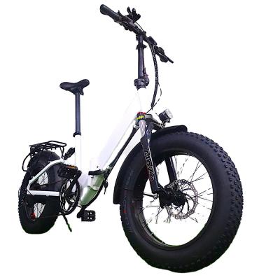 China Fat tire electric bike 14Ah motor lithium battery 750w/48v alloy frame full suspension aluminum foldable ebike for sale