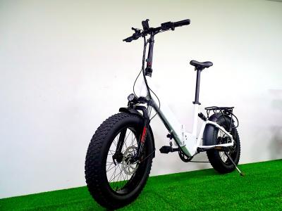 China Aluminum alloy 20 inch 13Ah battery step through bicicleta electrica 500w 48v fat folding tire electric bike for sale