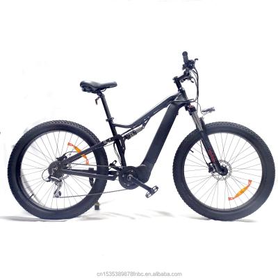 China 500w 48v full suspension 500w 48v mid motor electric bike aluminum alloy 12.8Ah battery electric bicycle mid motor for sale