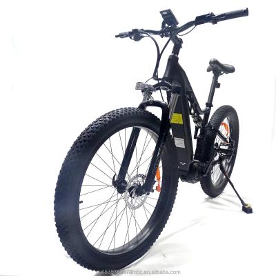 China Aluminum alloy 27.5inch full suspension e bike mid drive motor 350w 48v electric bike for sale