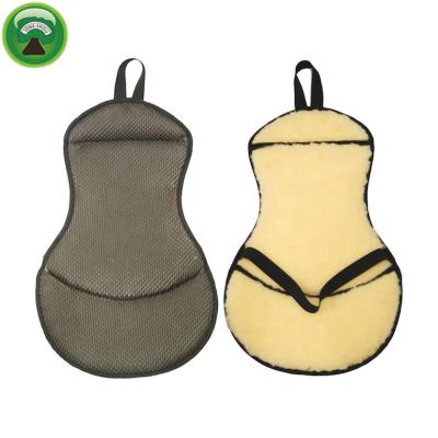 China Wholesale Black Non-slip Perforated Care Horse Saddle Pad Set for sale