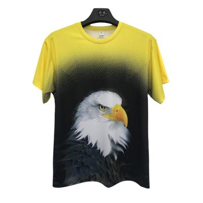 China Anti Shrink Digital Printed Short Sleeve Printed Sport Short Sleeve Mens T-Shirt for sale