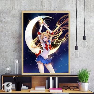 China DIY 5D Full Drill Anime Modern Sailor Moon Diamond Painting for sale