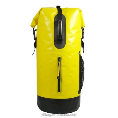 China Wholesale Light Weight PVC Outdoor Sport Dry Bag Melee Bag Waterproof Yellow Backpack for sale