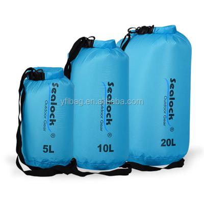 China Super Waterproof Nylon Dry Sack Ultra Light 20l Nylon Dry Bag for sale