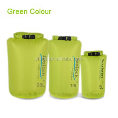 China Lightweight Waterproof Collapsible Nylon Bag Silicon Dry Bag Waterproof Collapsible Dry Bag for sale