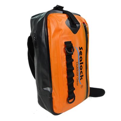 China Waterproof Orange Strap Single Shoulder Backpack Waterproof Tote Bag for sale