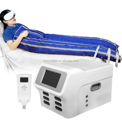 China Infrared Lymphatic Drainage Heating Blanket Anti-Puffiness Air Compression Leg Massager Sauna Pressotherapy Machine for sale