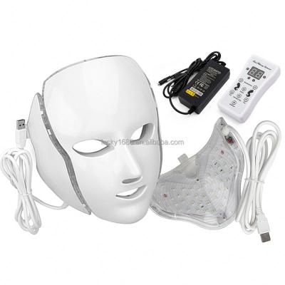 China Pigment Removal Home Use Skin Rejuvenation 7 Colors LED Facial Neck Beauty Mask Photon Pdt Light Therapy for sale