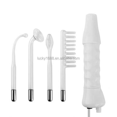 China Wholesale Blood Vessel Removal Hair Growth And Skin Care High Frequency Beauty Machine Electrode Magic Wand With 4 Glass Tubes for sale