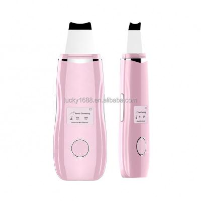 China Wholesale EMS Ultrasonic Face Remover Rechargeable DEEP CLEANING Dead Skin Remove Spatula For Deep Facial Cleansing for sale