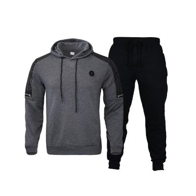 China New OEM Design Breathable Men Elastic Wholesale Sweat Suit Set Sports Tracksuits With Hoodies for sale