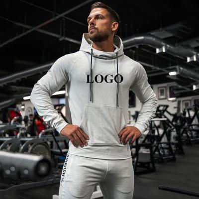 China The 2021 Logo Fitness Wear Sportswear Slim Men's Breathable Hoodies Tracksuit Custom Jogging Sweatshirts Men for sale