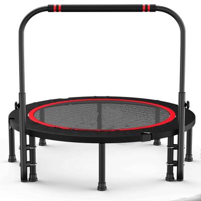 China Without protective net Indoor Mini Fitness Trampoline With Handle, Jumping Bed For GYM Hot sale commercial 12FT trampoline outdoor with enclosure for sale