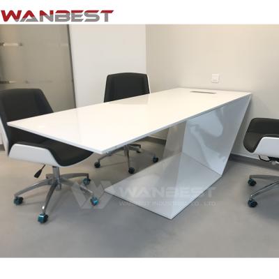 China Custom Size Unique Design CEO Manager Office Laptop Desk Artificial Marble Working Table For Hotel Home for sale