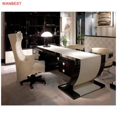 China WB Modern Manager's Room Office Desk Modern High Quality Environmental Durable Smooth Supply Executive Artificial Stone Table for sale