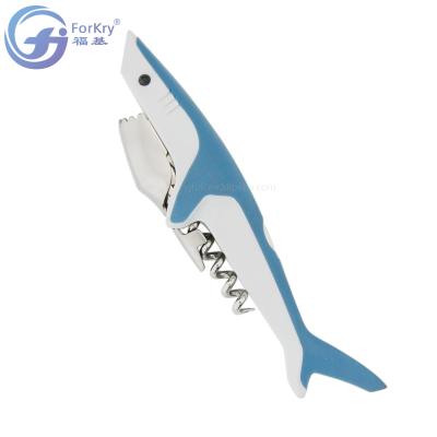 China FORKRY Stocked Hot Selling High Quality Customized Animal Gift Wine Opener Shark Shaped for sale