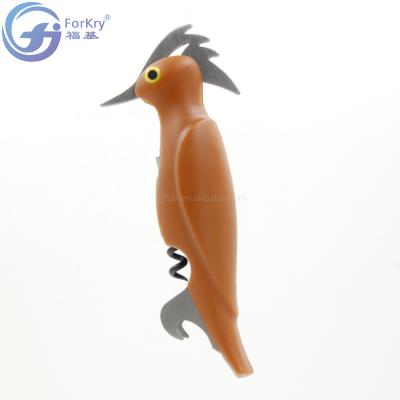 China FORKRY Customized High Quality Hot Selling Stocked Gift Bird Wine Opener With Hydro-transfer Printing for sale