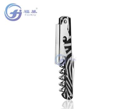 China New Model Corkscrew Wine Bottle Opener Multicolor Epoxy Rubber Opener for sale