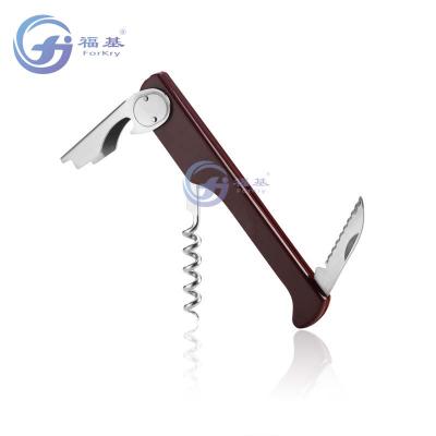 China New Model Corkscrew Wine Corkscrew Multifunctional Stainless Steel Corkscrew Beer Opener by Forkry for sale